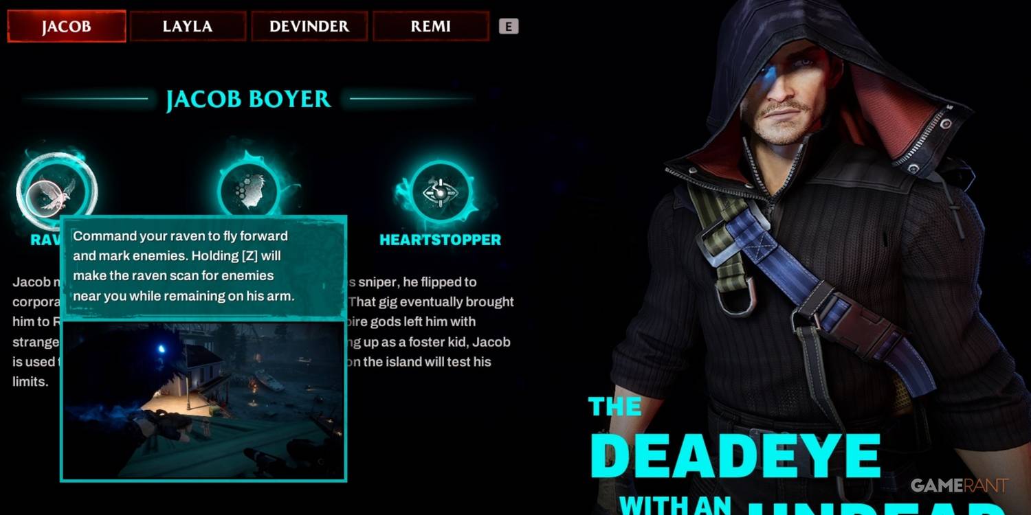 12 Best Abilities In Redfall, Ranked 9 Jacob: Raven