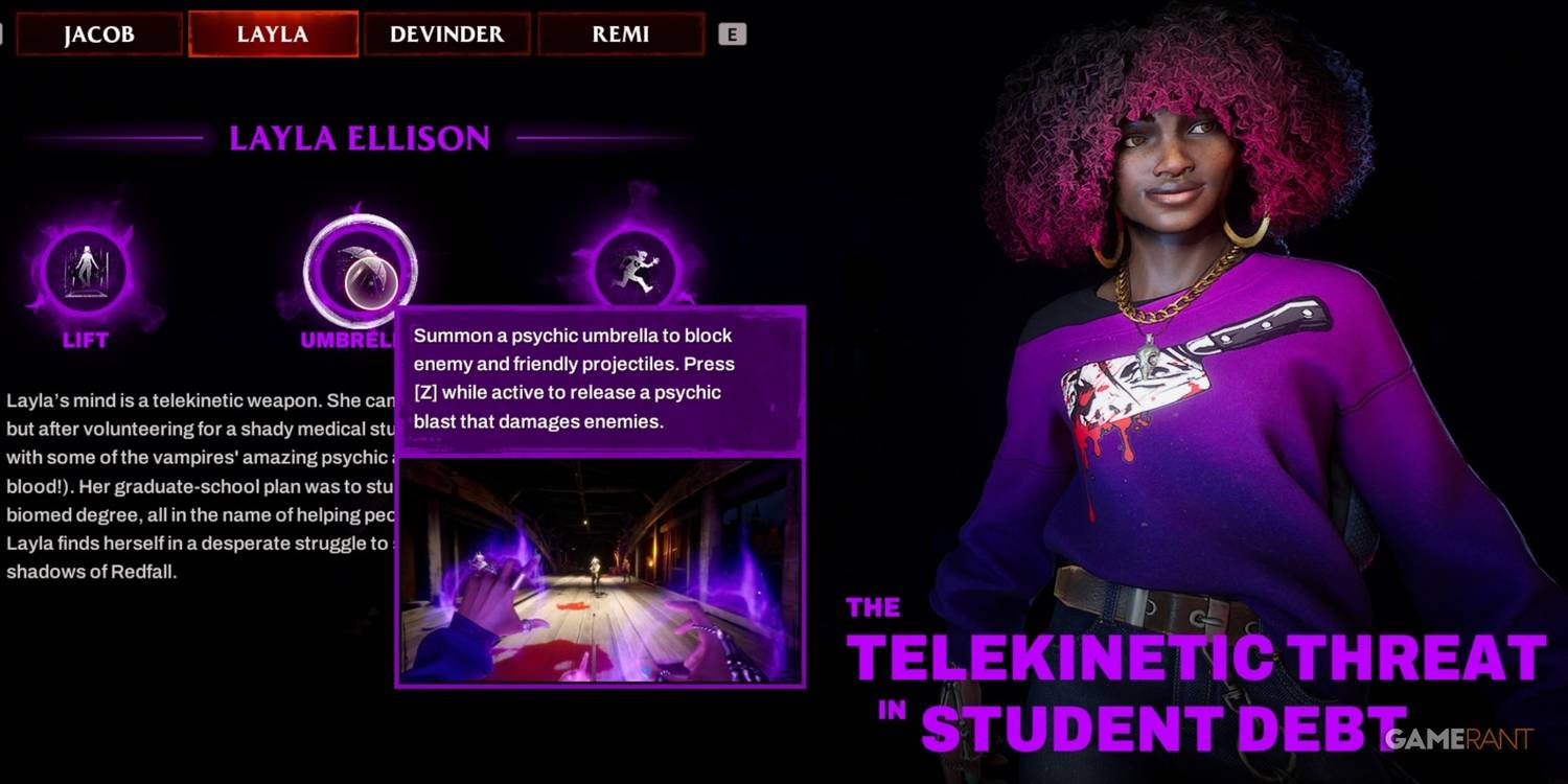 12 Best Abilities In Redfall, Ranked 1 Layla: Umbrella