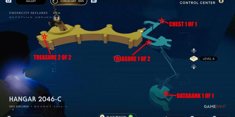 star wars jedi survivor hangar 2046-C collectible map