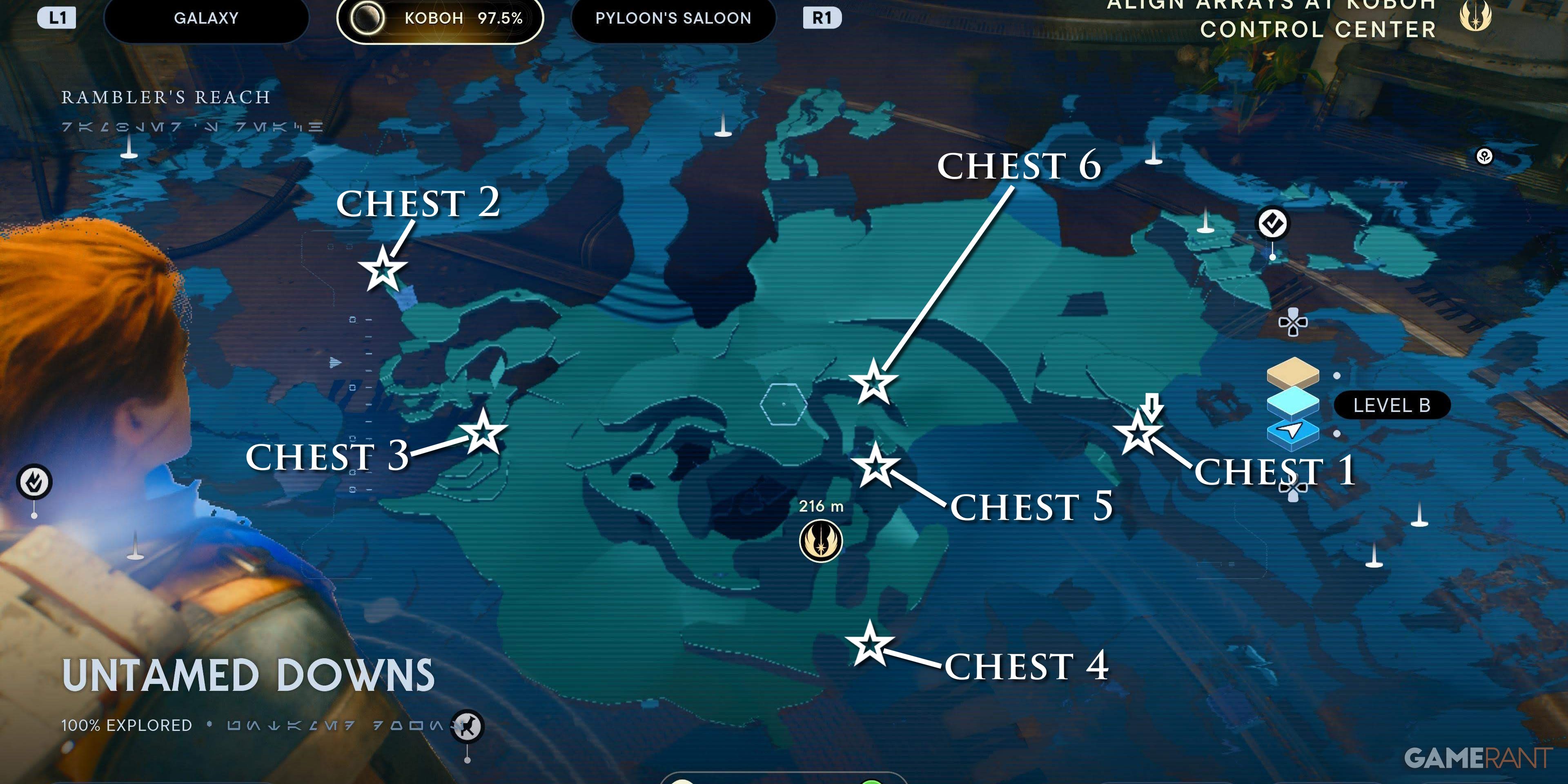 Star Wars Jedi Survivor All Koboh Chests Rambler’s Reach