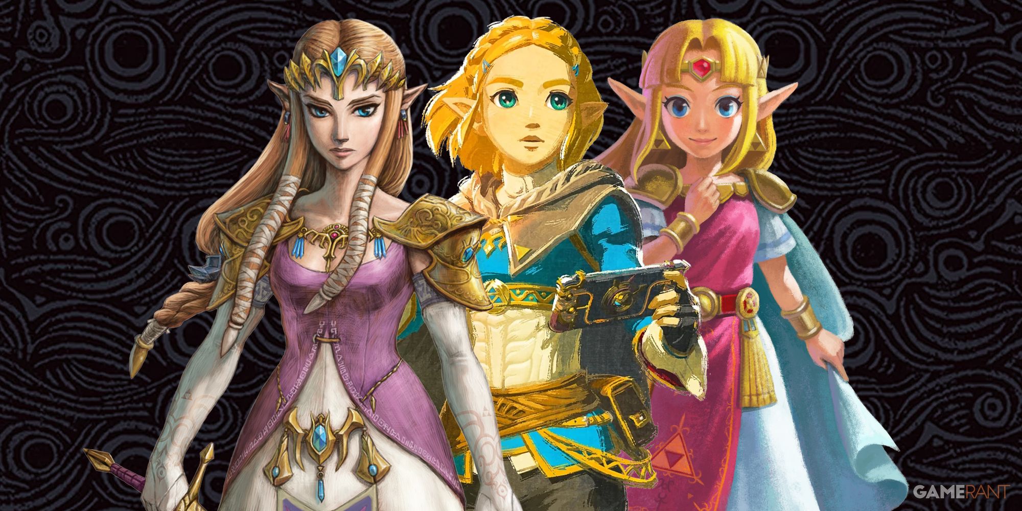 Various incarnations of Princess Zelda