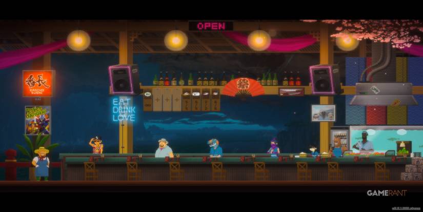 dave the diver raptor head ninja girl muscle cook and maki