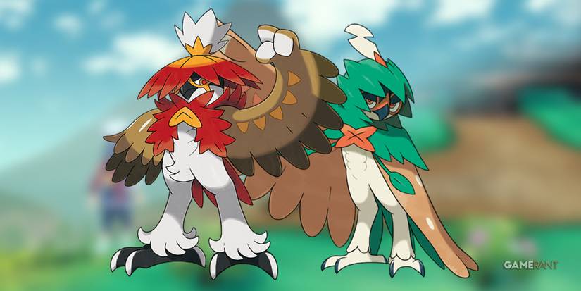 Hisuian & Alolan Decidueye official artwork