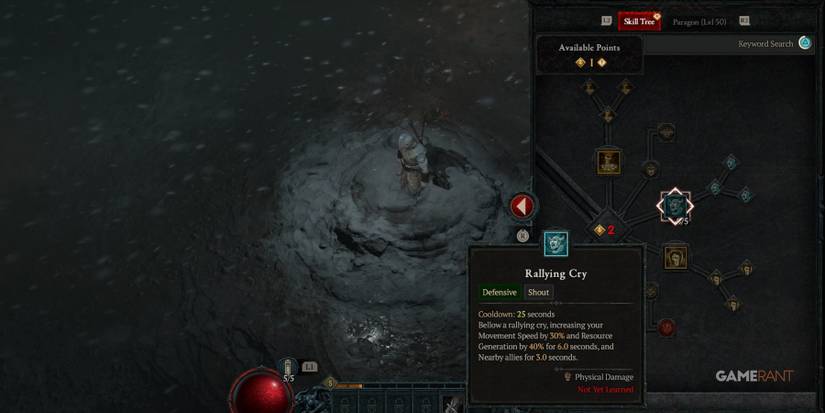 Diablo 4 Barbarian Rallying Cry In Game Description