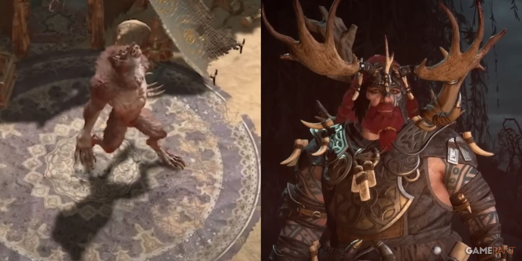 Diablo 4 Best Werewolf Druid Build Collage