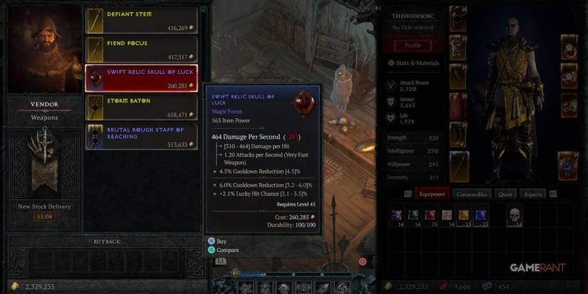 Diablo 4 Buying Expensive Magic Item
