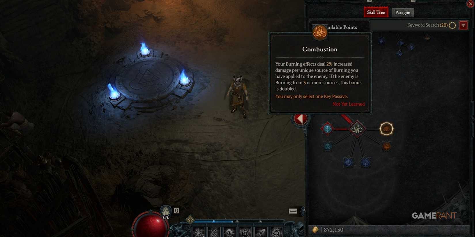Diablo 4 Combustion Skill Description
