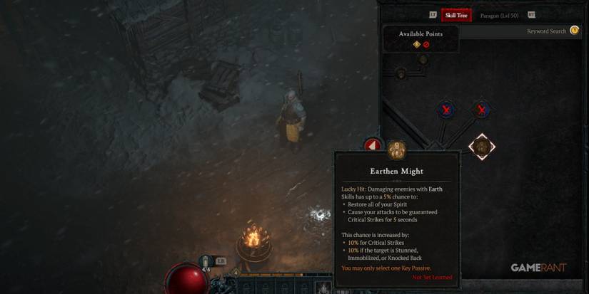 Diablo 4 Earthen Might Skill Description