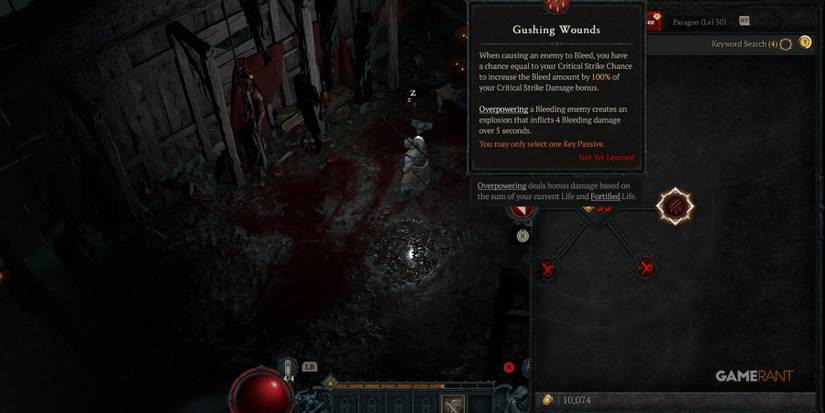 Diablo 4 Gushing Wounds Skill Description