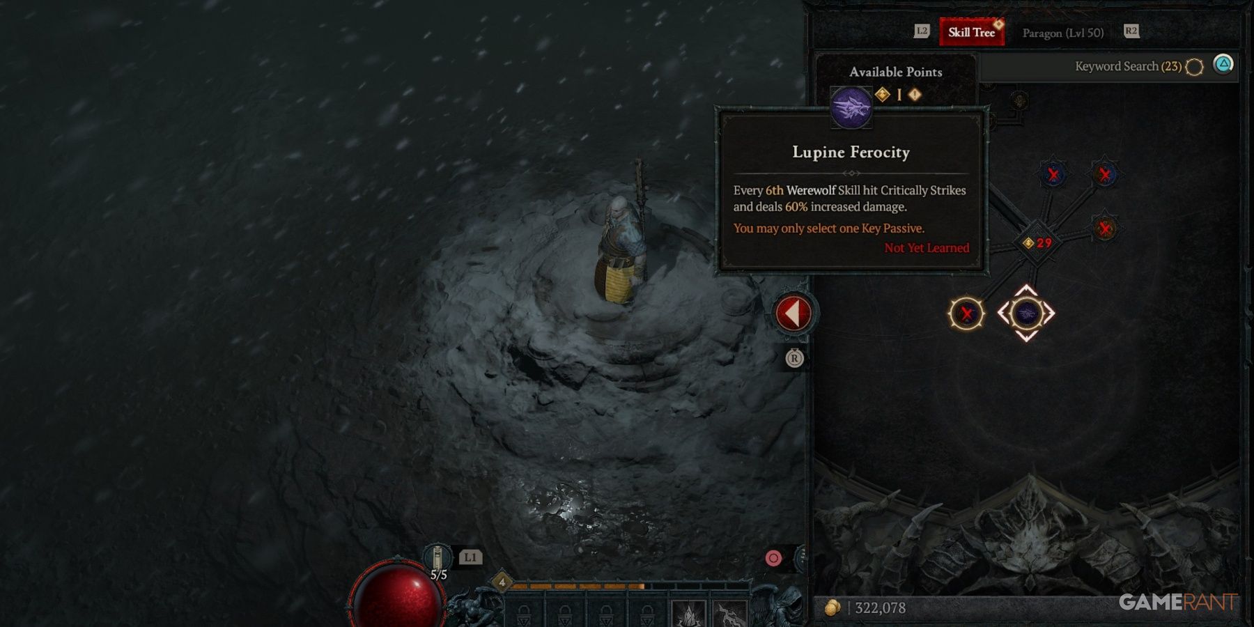 Diablo 4 Lupine Ferocity Skill Description