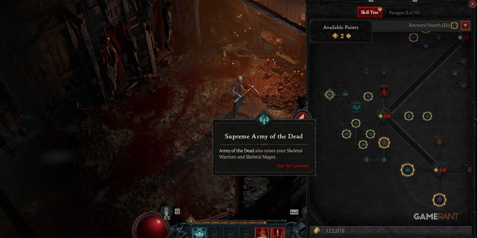 Diablo 4 Supreme Army Of The Dead Skill Description