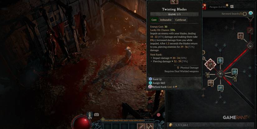 Diablo 4 Twisting Blades Skill Description