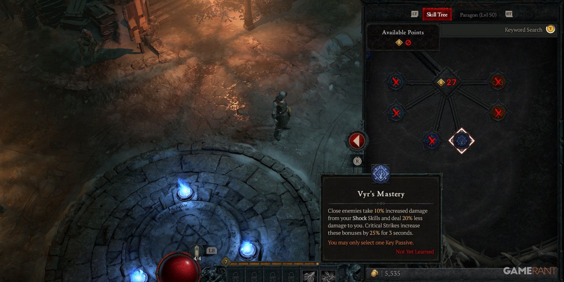 Diablo 4 Vyr's Mastery Passive Skill