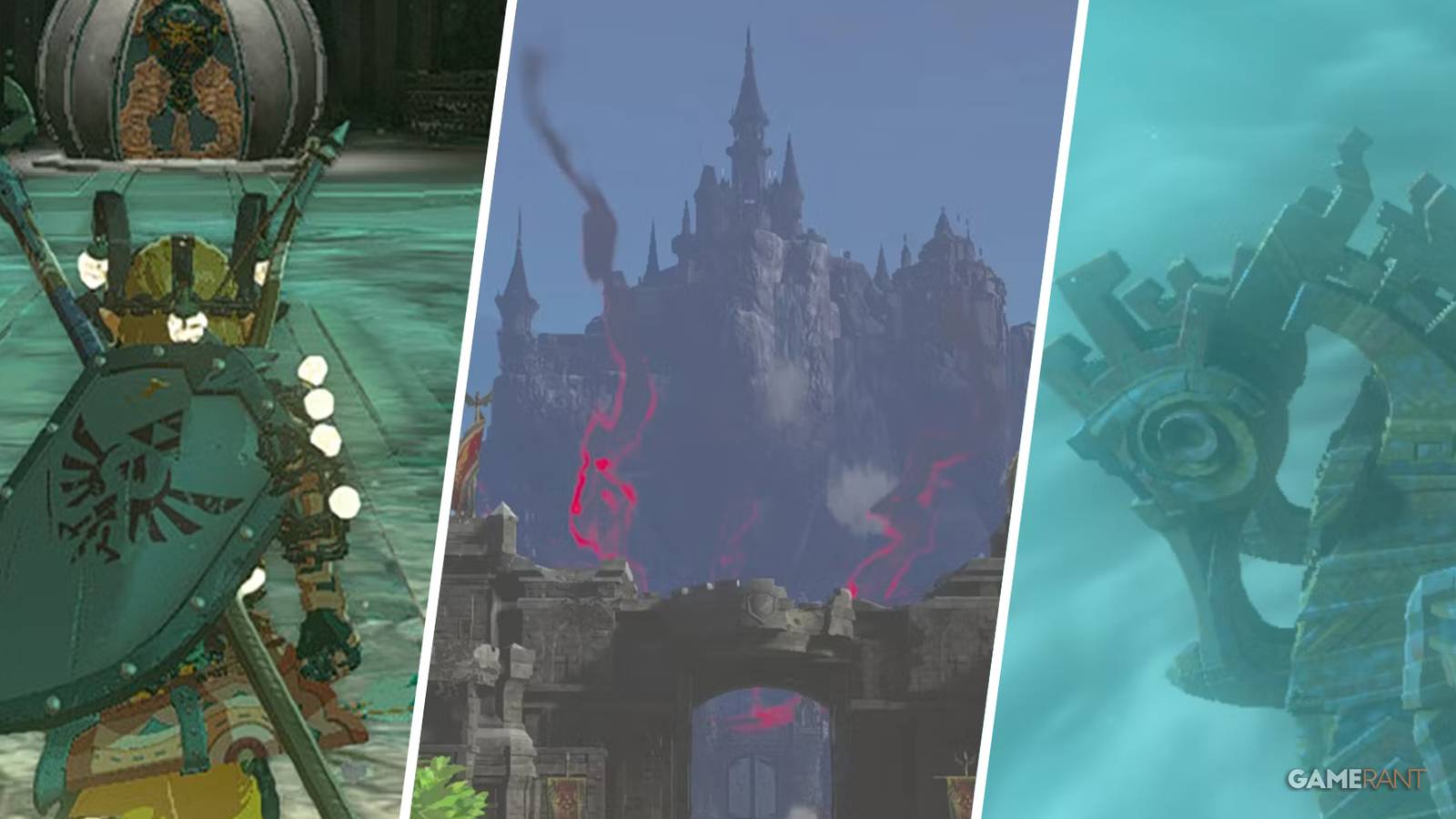Construct Factory, Hyrule Castle, and the Wind Temple
