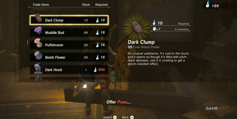 Dark Clump in Zelda Tears of the Kingdom