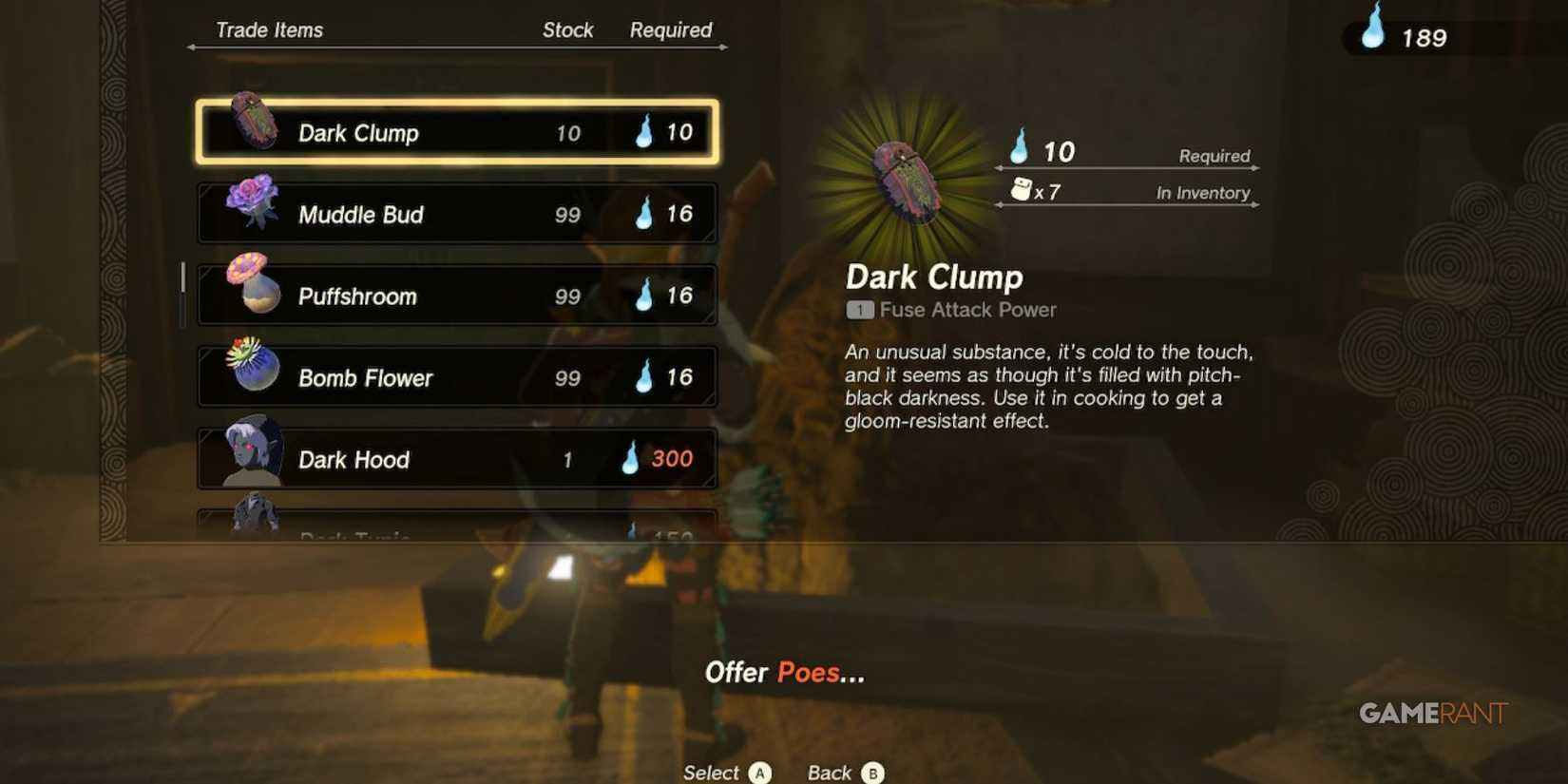 Dark Clump in Zelda Tears of the Kingdom