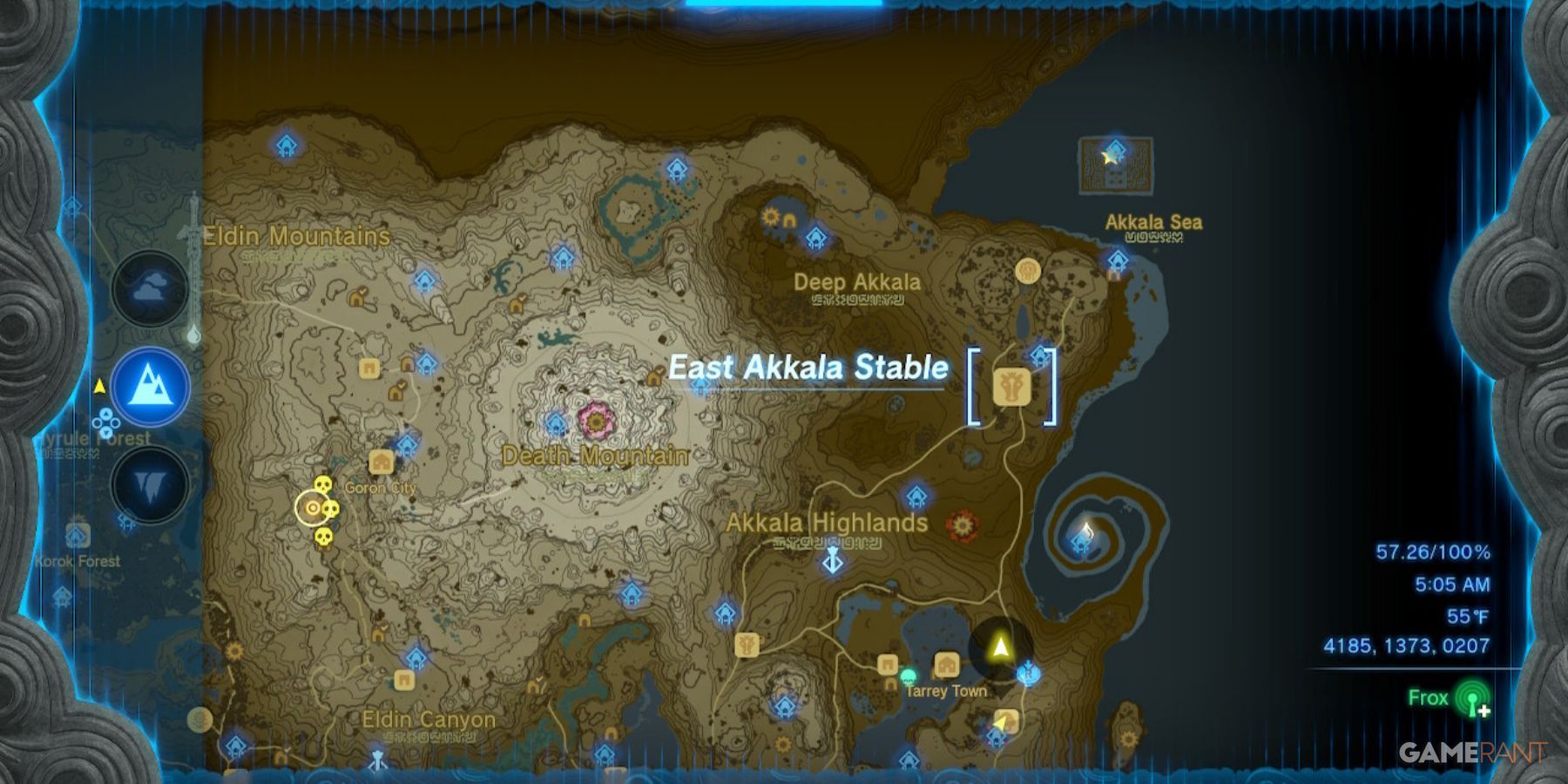 loz totk east akkala stable location