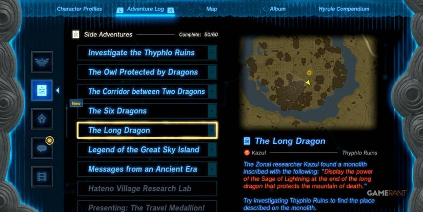 loz totk the long dragon side adventure