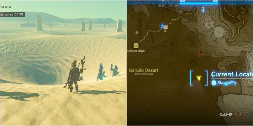 gerudo desert sinkhole totk zelda