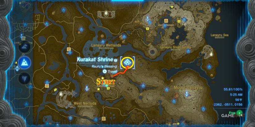 loz totk kurakat shrine location