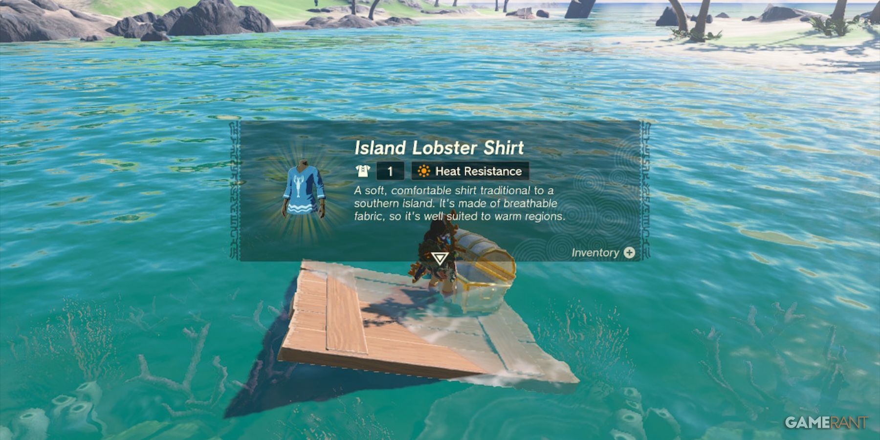 loz totk lobster island shirt