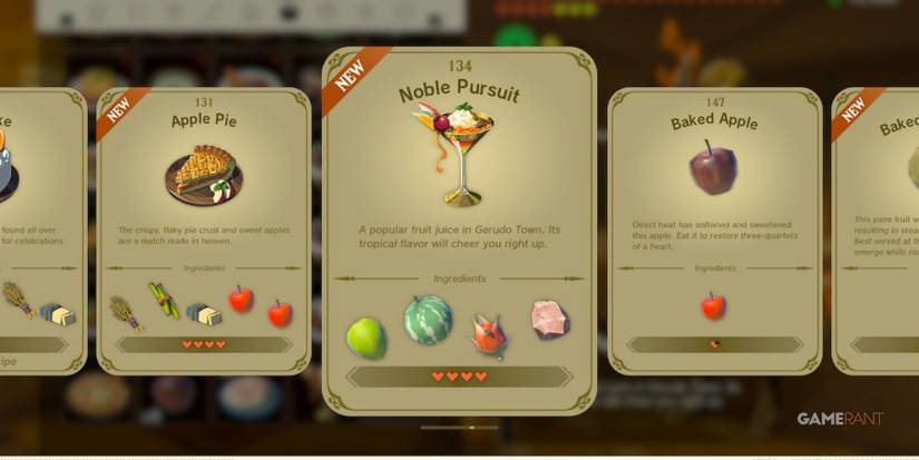 loz totk noble pursuit recipe