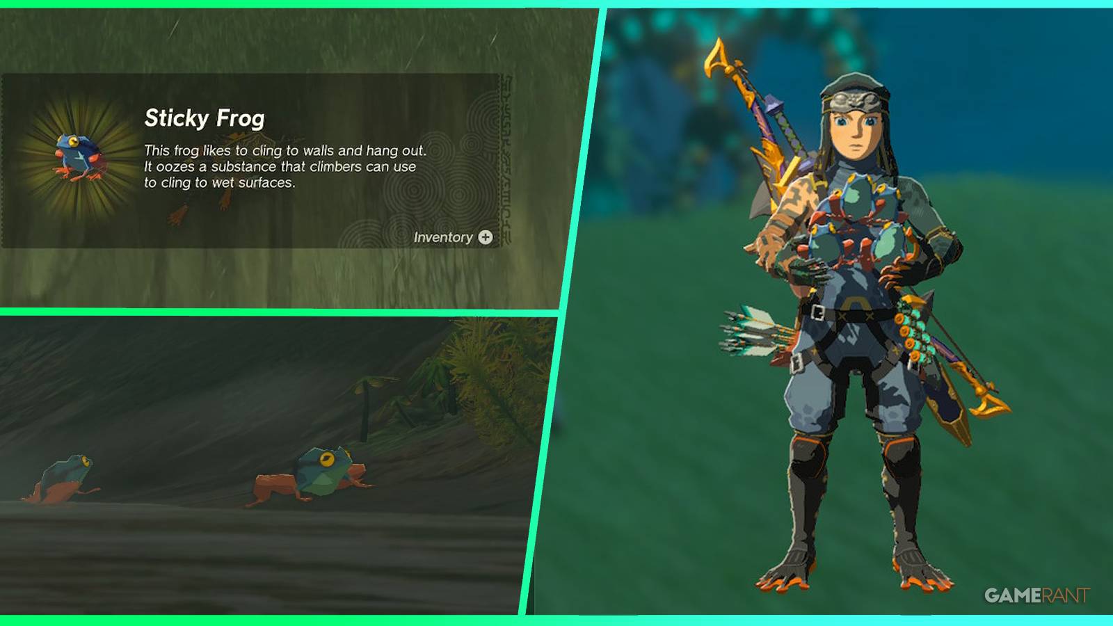 loz totk sticky frogs feature