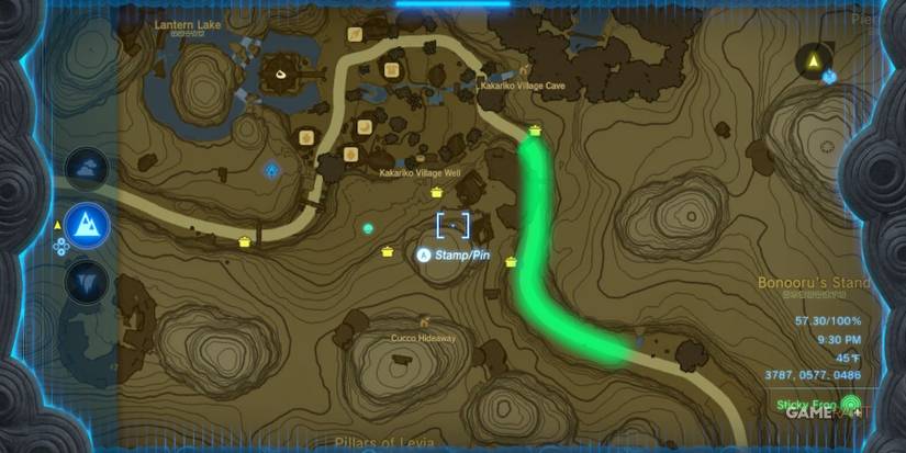 loz totk sticky frogs kakariko village location