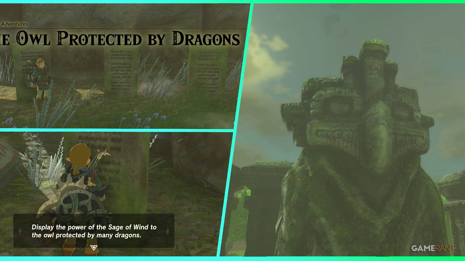 loz totk the owl protected by dragons feature