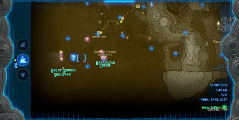 loz totk warm safflina location_gerudo desert