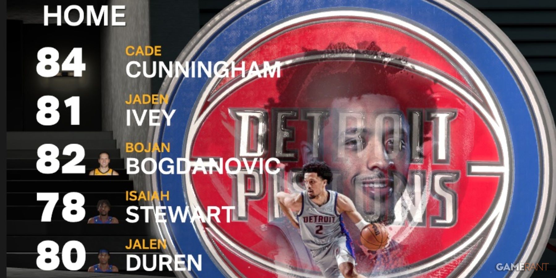 NBA 2K23 Pistons Starters After Season Is Over
