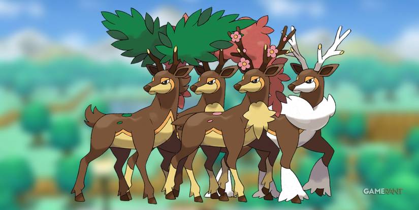 Sawsbuck official artwork in Pokemon Black & White