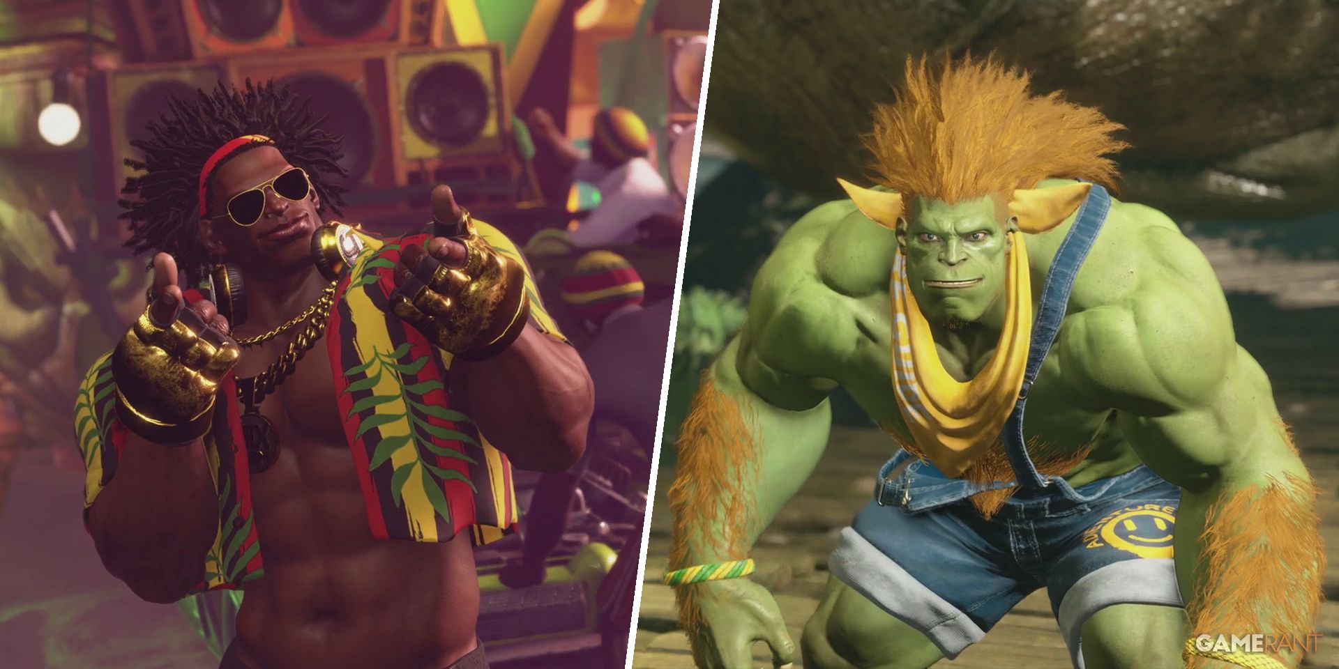 Dee Jay and Blanka in Chapter 6 of Street Fighter 6's World Tour mode