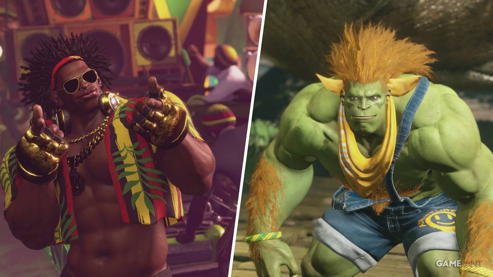 Dee Jay and Blanka in Chapter 6 of Street Fighter 6's World Tour mode