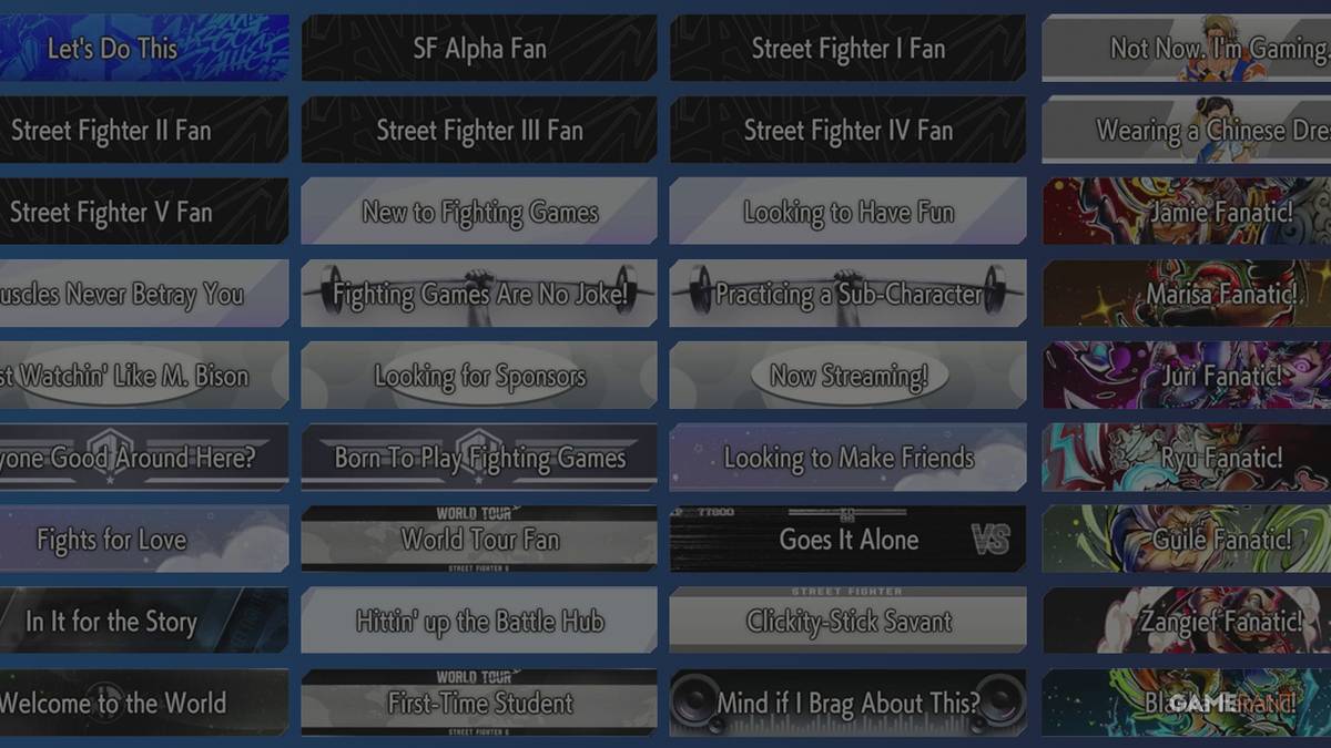 Street Fighter 6: How to Change Profile Titles