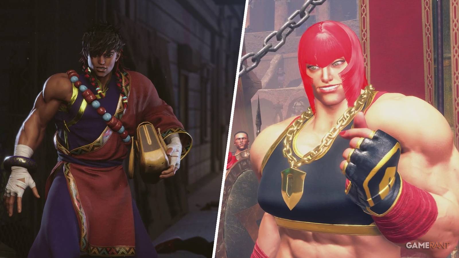 Bosch and Marisa in Chapter 3 of Street Fighter 6's World Tour mode