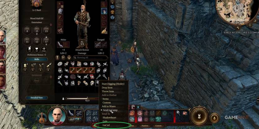 Baldur's Gate 3 Giving An Item To A Party Member