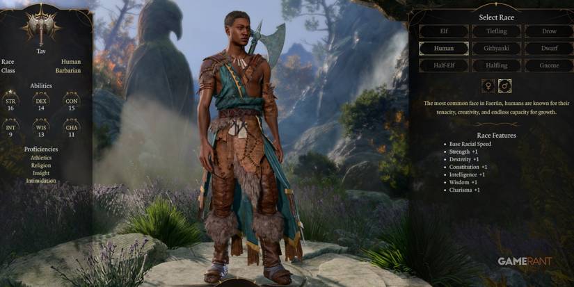 Baldur's Gate 3 Human In Character Creation