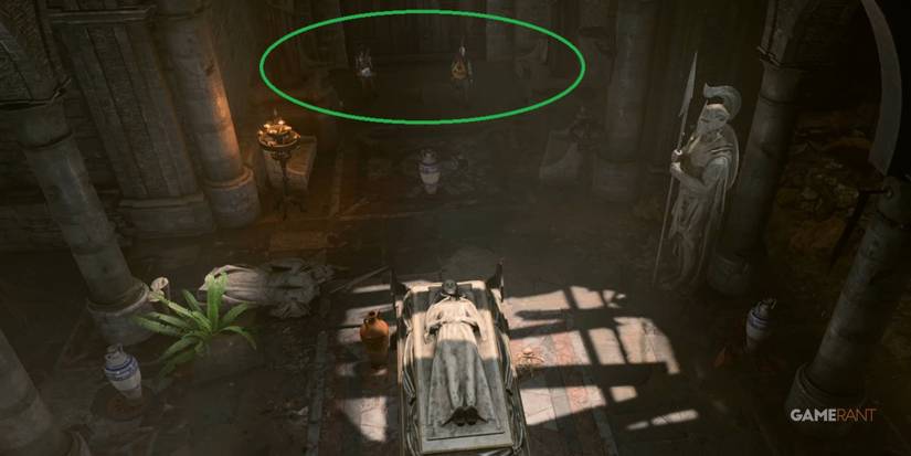 Baldur's Gate 3 Safe Zone In The Sarcophagus Room