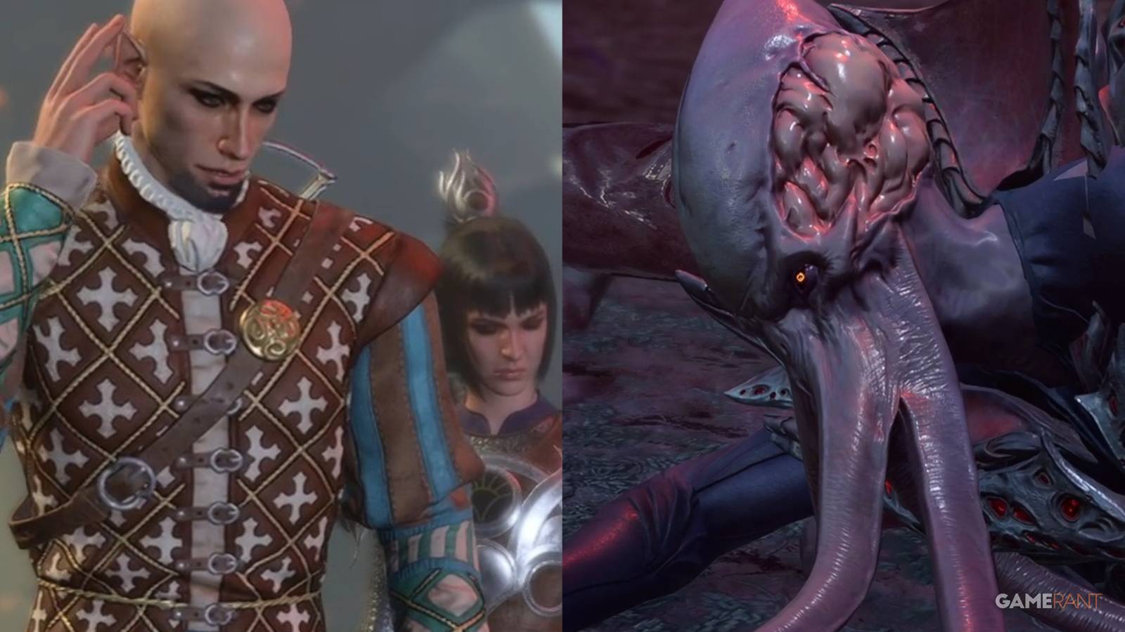 Baldur's Gate 3 Saving The Dying Mind Flayer Collage