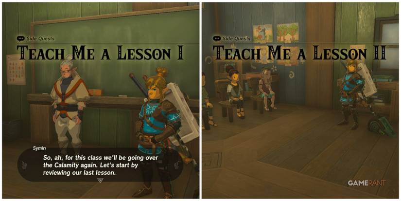 loz totk teach me a lesson side quest