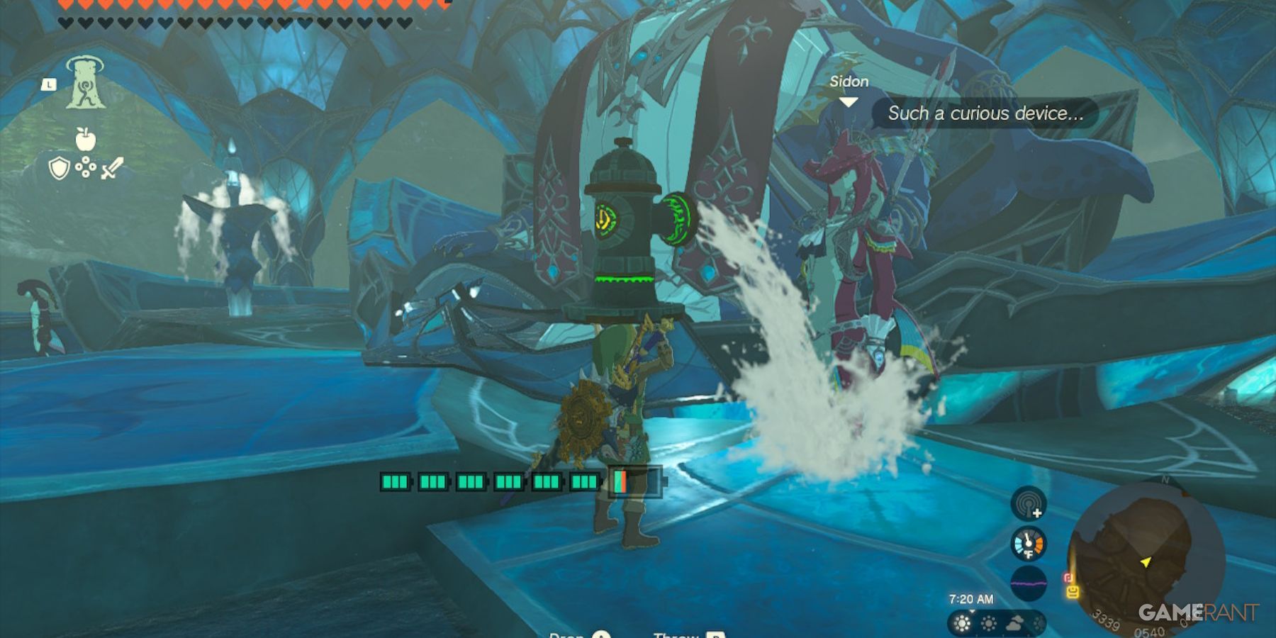 loz totk sidon zora's domain