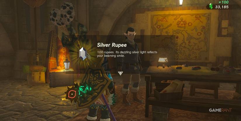 loz totk 100 rupees unkown sky giant reward