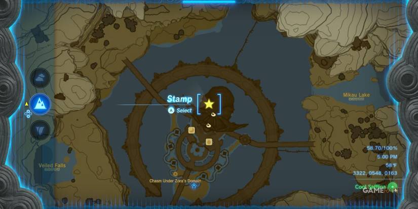 loz totk zora's domain the never ending lecture location