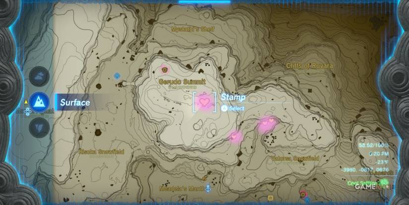 loz totk cool safflina gerudo summit location