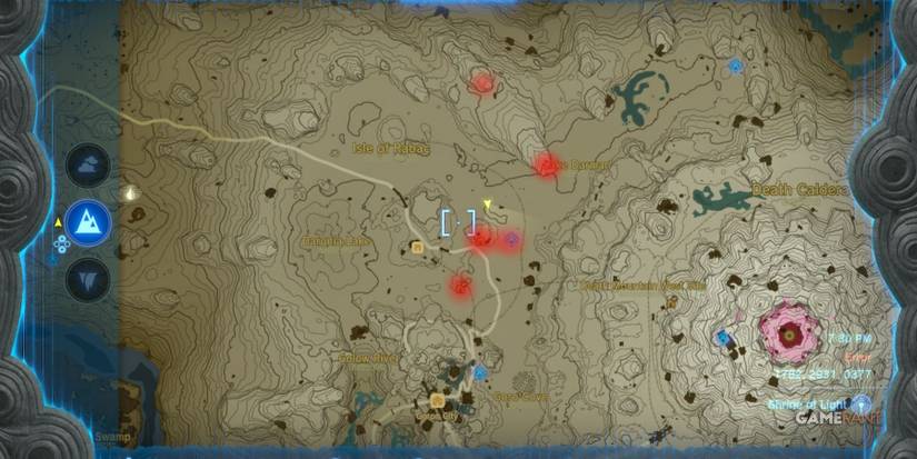 loz totk eldin region map cave locations