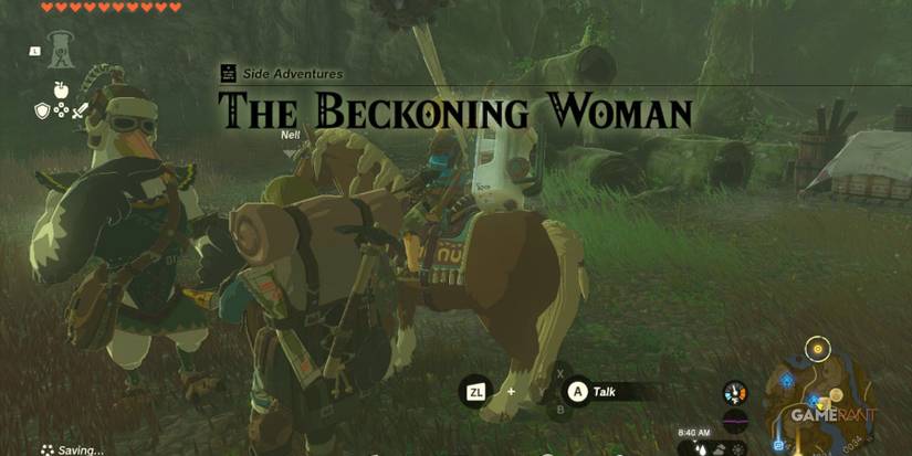 loz totk the beckoning woman side quest