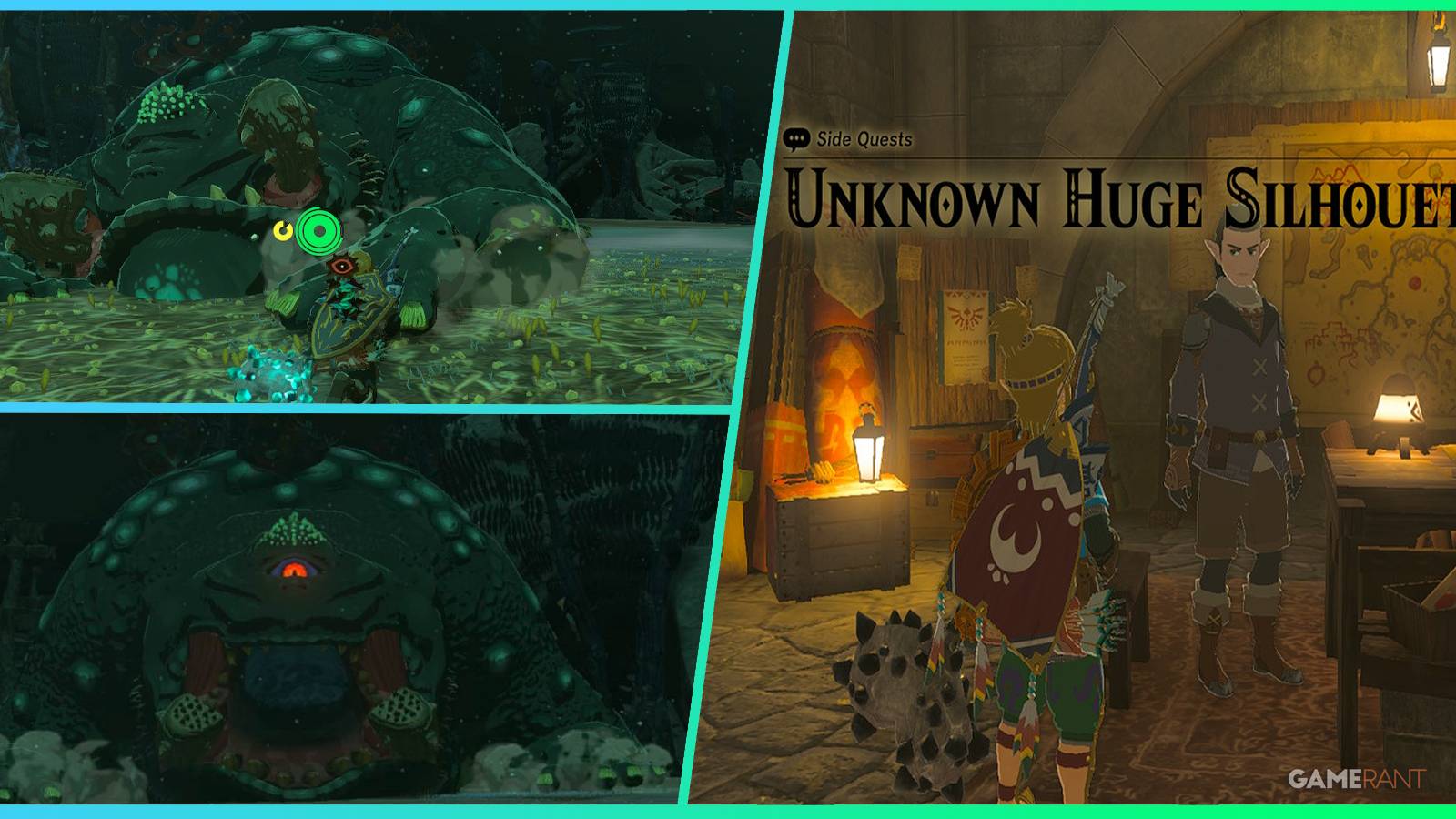 loz totk the unknown silhouette side quest feature
