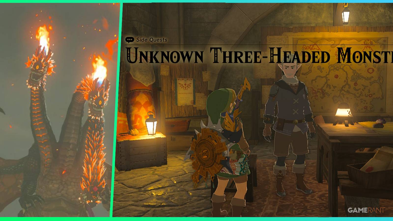 loz totk unknown three headed monster feature