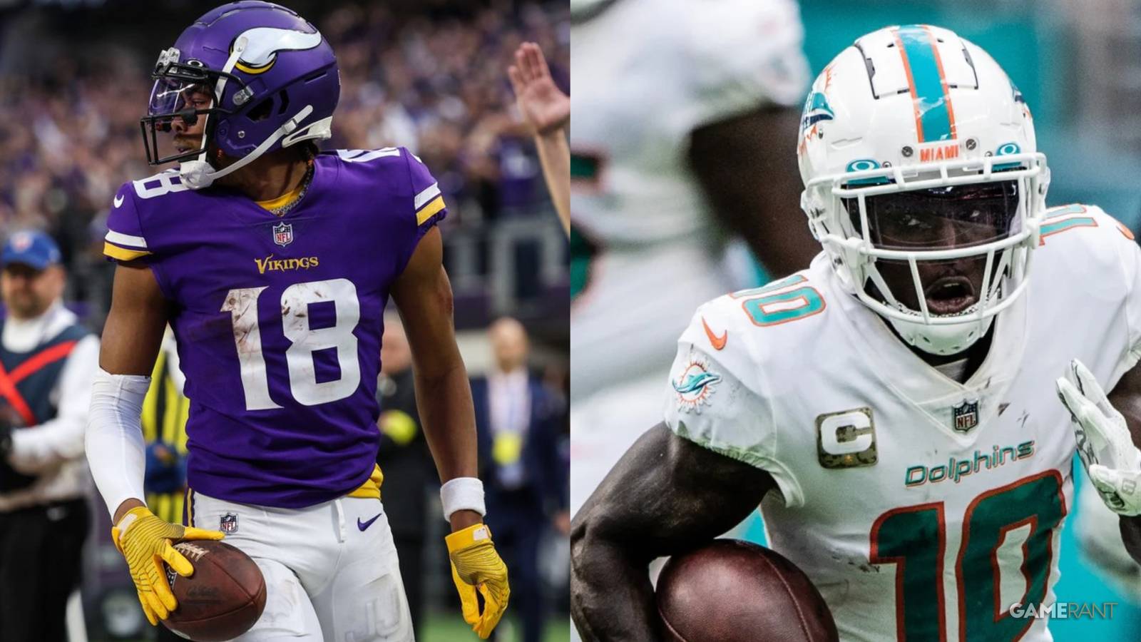 Madden NFL 24 Best WRs Preseason Collage